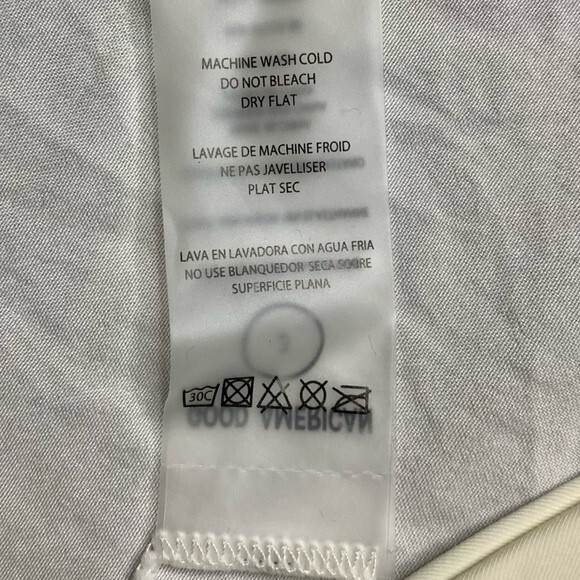 NWT Good American Matte Tiny Ties Triangle Bikini Top Ivory 001 Size 3 (Large) - Picture 8 of 11